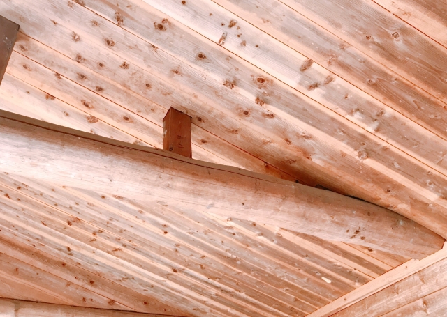 天井用の準不燃木材の加工方法